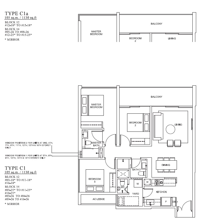 The Venue 1 Bedroom Floor Plan 8