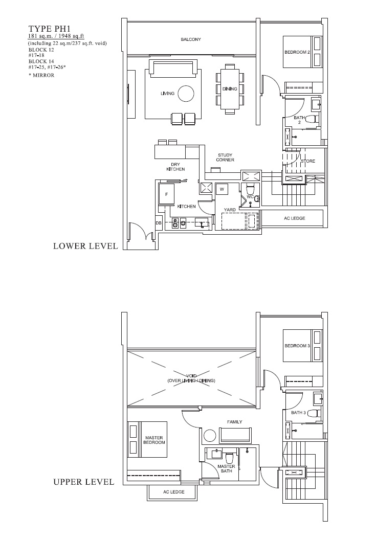 The Venue 1 Bedroom Floor Plan 12